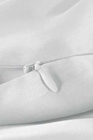 Taie d'oreiller et masque de nuit en soie Lunéia - Blanc