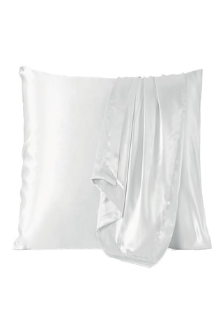 Taie d'oreiller en soie Lunéia - Blanc