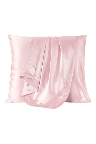 Taie d'oreiller en soie Lunéia - Rose clair