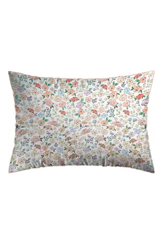 2 taies d'oreiller en satin de coton 200 fils/cm² Meadow - Blanc