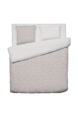 Parure de couette en flanelle de coton Signature - Taupe