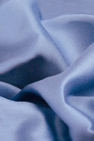 Drap plat en satin de coton 80 fils/cm² - Bleu