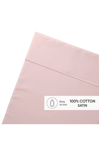Drap plat en satin de coton 80 fils/cm² - Lilas