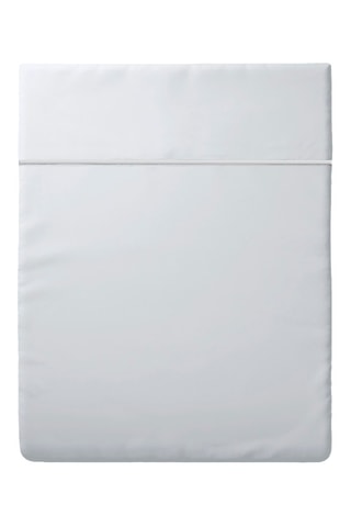 Drap plat en satin de coton 80 fils/cm² - Blanc