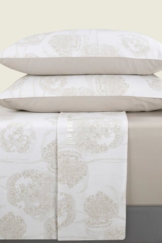 Parure de draps en satin de coton 80 fils/cm² Romanesque - Taupe