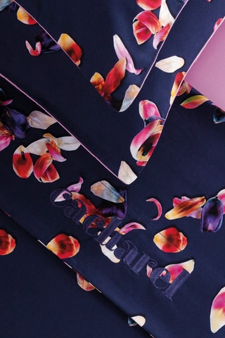 Parure de draps en satin de coton 80 fils/cm² Aurore - Lilas