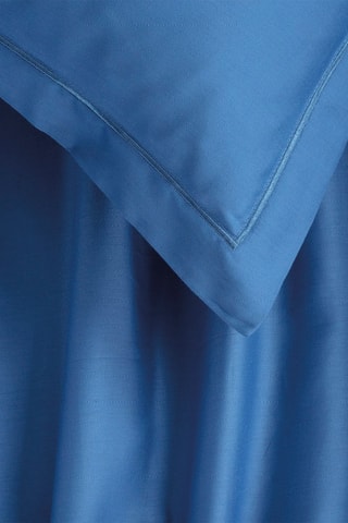 Parure de draps en satin de coton 80 fils/cm² - Bleu roi