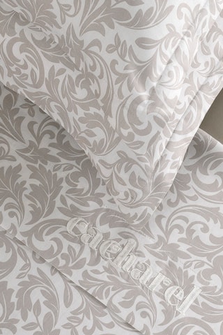 Parure de draps en satin de coton 200 fils/cm² Romanesque - Taupe
