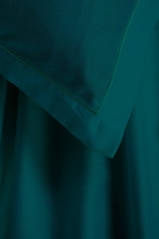 Parure de draps en satin de coton 80 fils/cm² - Bleu