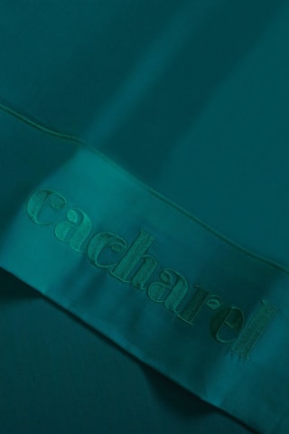 Parure de draps en satin de coton 80 fils/cm² - Bleu