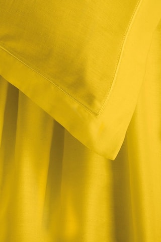 Parure de draps en satin de coton 80 fils/cm² - Jaune