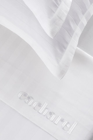 Parure de draps en satin de coton 80 fils/cm² - Blanc