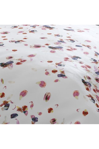 Housse de couette en satin de coton 80 fils/cm² Aurore - Blanc