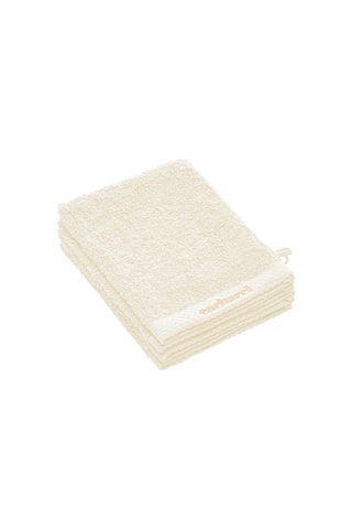 4 gants de toilette - Ivoire