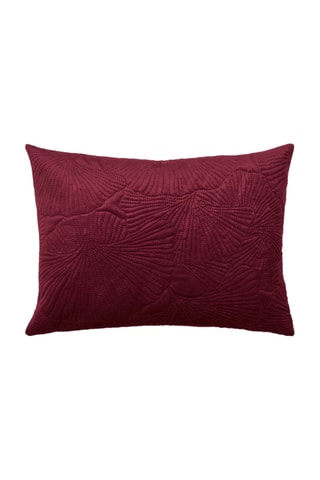 Housse de coussin Fleur Ciselé - Bordeaux - 45 x 45 cm