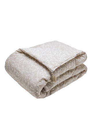 Edredon en satin de coton 80 fils/cm² Romanesque - Taupe