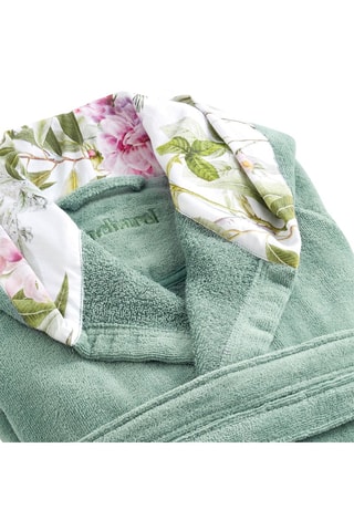 Peignoir à capuche Jardin de roses 
Vert 