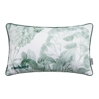 Coussin Jardin des Roses Blanc et vert - 30 x 50 cm