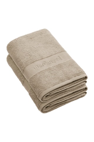 2 draps de douche - Taupe - 70 x 140 cm