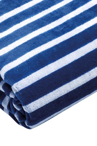 Serviette de plage Océane - Bleu foncé - 90 x 180 cm