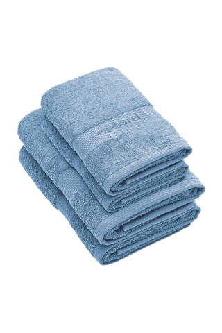 2 serviettes de toilette et 2 draps de douche - Ciel