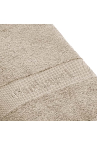 2 serviettes de toilette - Taupe - 50 x 100 cm