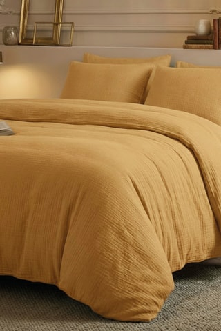 2 taies d'oreiller en coton 85 fils/cm² - Jaune