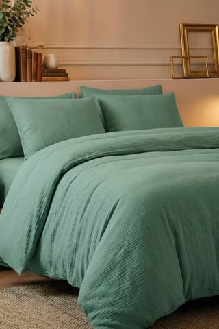 Taie de traversin en coton 85 fils/cm² - Vert