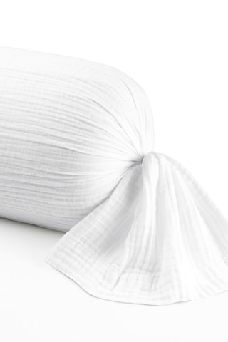 Taie de traversin en coton 85 fils/cm² - Blanc