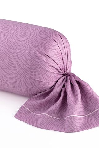 Taie de traversin en satin de coton 80 fils/cm² - Rose