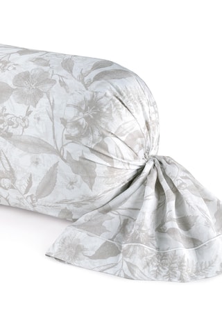 Taie de traversin en satin de coton 80 fils/cm² - Blanc