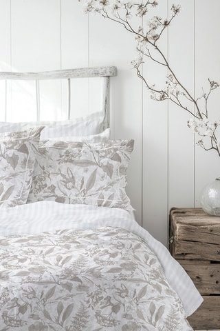 Taie de traversin en satin de coton 80 fils/cm² - Blanc