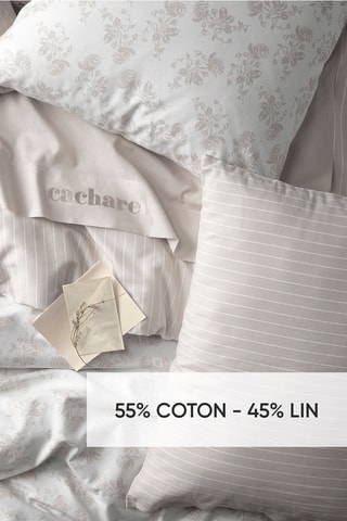 2 taies d'oreiller en lin - Taupe