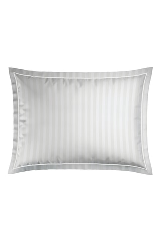 2 taies d'oreiller en satin de coton 80 fils/cm² - Blanc