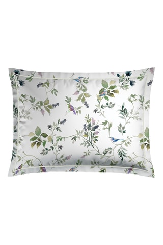 2 taies d'oreiller en satin de coton 80 fils/cm² - Vert