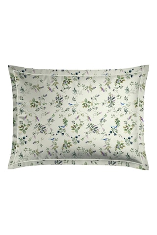 2 taies d'oreiller en satin de coton 80 fils/cm² - Vert