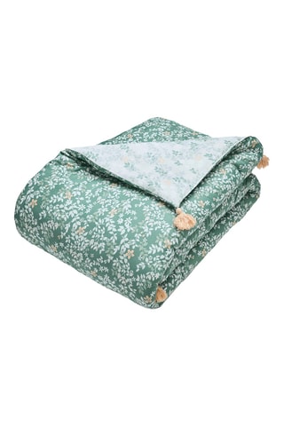 Edredon en satin de coton - Vert foncé