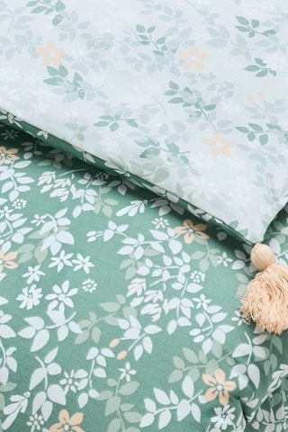 Edredon en satin de coton - Vert foncé