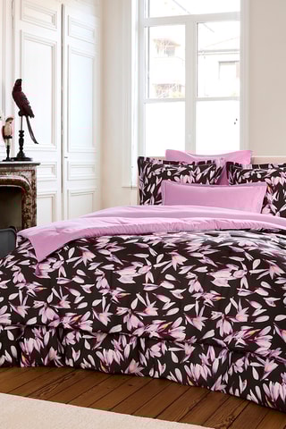 Edredon en satin de coton - Noir