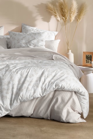 Parure de couette réversible en lin - Taupe