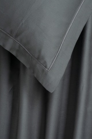 Parure de draps en satin de coton 80 fils/cm² - Gris