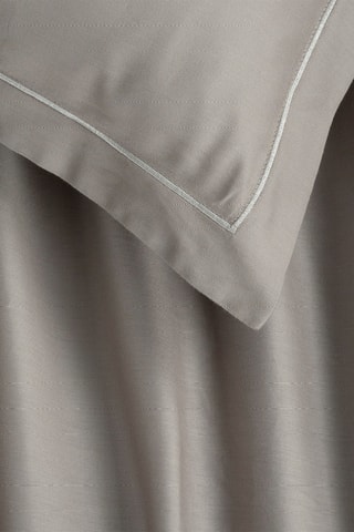Parure de draps en satin de coton 80 fils/cm² - Taupe