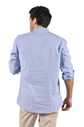 Chemises en lin Confort  - Bleu