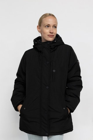 Parka à capuche Asna  - Marron et noir