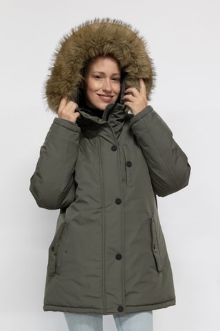 Parka à capuche Asna  - Vert