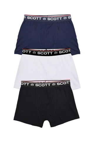 3 boxers Bandera  - Blanc, noir et bleu