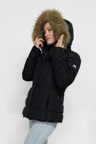 Doudoune à capuche Bella  - Noir et marron