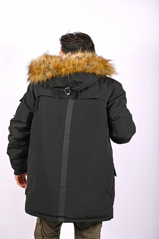 Parka à capuche Bestoff  - Noir