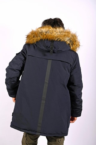 Parka à capuche Bestoff  - Bleu