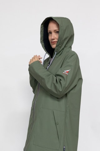 Parka impérméable à capuche Raina  - Vert